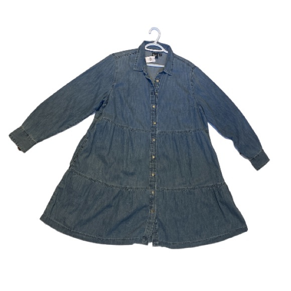 🆕 GAP Blue Jean Denim Dress - Women’s Size XL - Picture 2 of 8